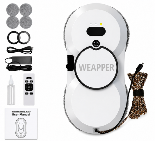 WEAPPER Automatic Window Cleaning Robot with Remote Control