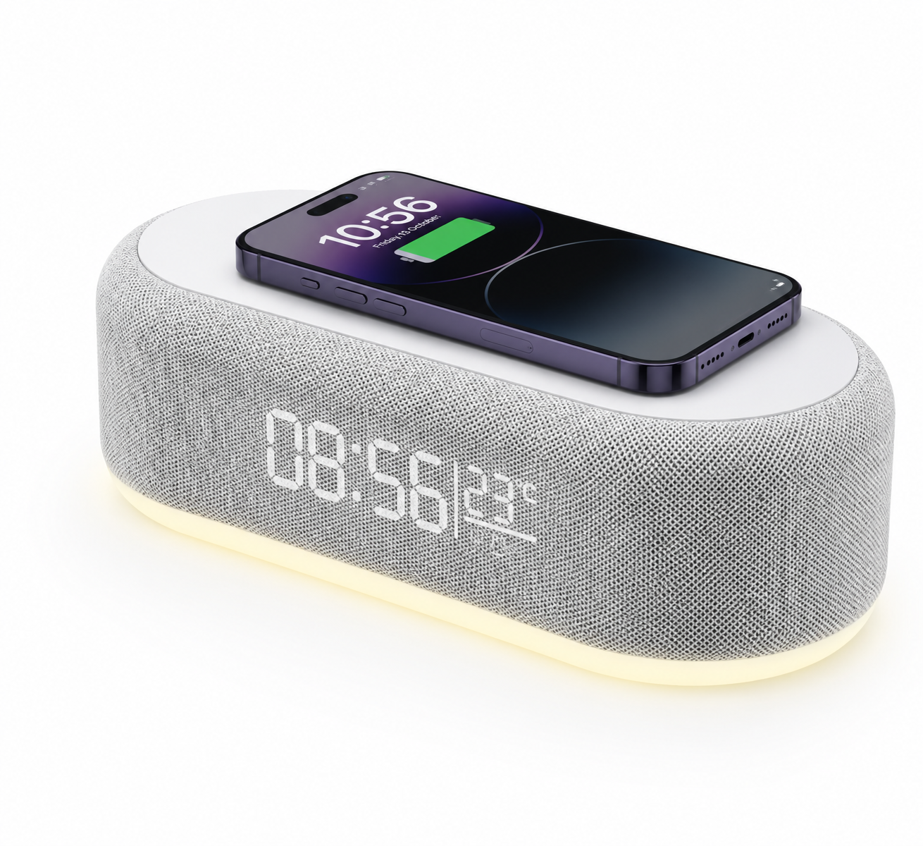Home Appliance Hub™ Wireless Charging Station Digital Alarm Clock