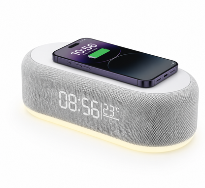 Home Appliance Hub™ Wireless Charging Station Digital Alarm Clock