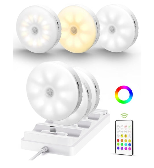 RGB Motion Sensor Cabinet Lights in 6-Pack ™