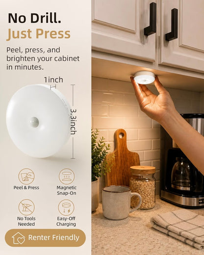 RGB Motion Sensor Cabinet Lights in 6-Pack ™