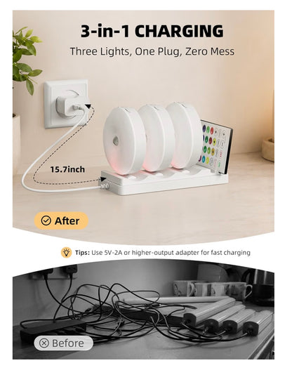 RGB Motion Sensor Cabinet Lights in 6-Pack ™