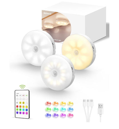 RGB Motion Sensor Cabinet Lights 3-Pack™
