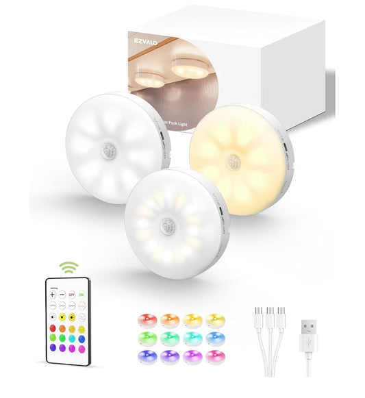 RGB Motion Sensor Cabinet Lights 3-Pack™