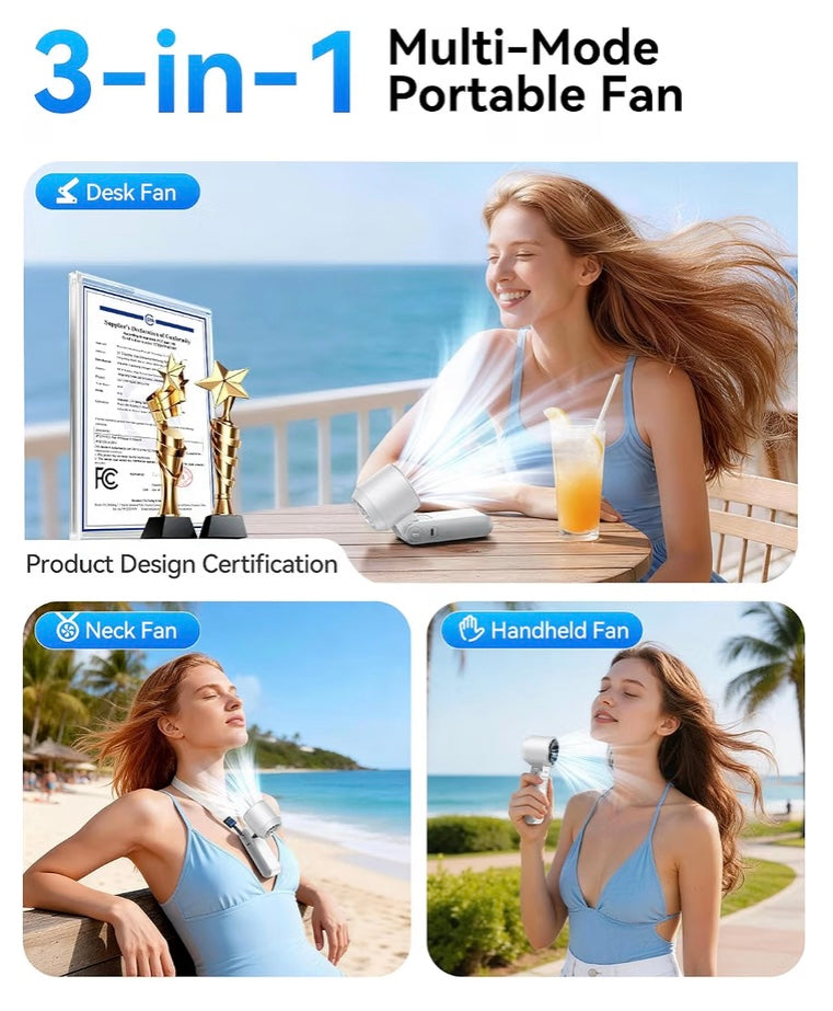 3-in-1 Portable Turbo Fan™